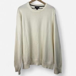 Covington cream knit crewneck sweater